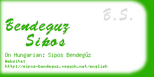 bendeguz sipos business card